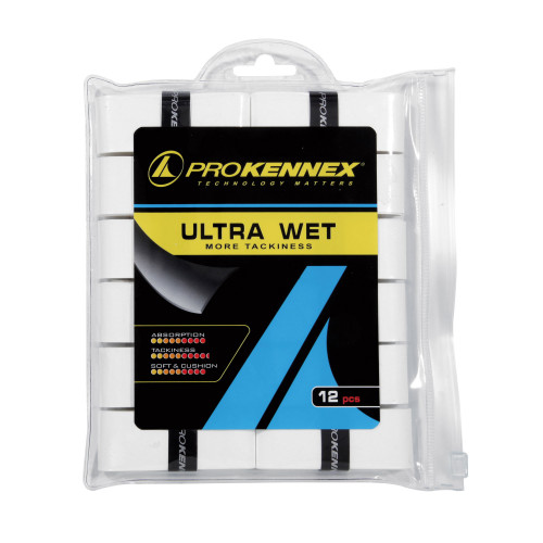 Комплект намоток на ракетку ProKennex Ultra Wet Over Grip 12 шт Синий-Черный (AYGP1803-BB) - фото 2