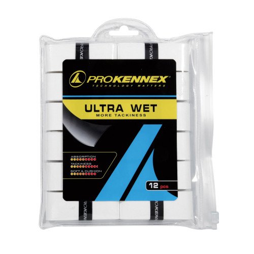 Комплект намоток на ракетку ProKennex Ultra Wet Over Grip 12 шт Синий-Черный (AYGP1803-BB) - фото 2