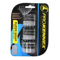 Намотка на ракетки ProKennex Super Wrap Over Grip 3 шт 25x1100x0.75 Білий (AYGP1705-W)