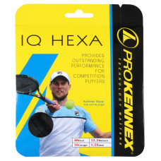 Теннисные струны ProKennex IQ HEХА 16G - 12.2 м 1.28mm/16G Черный (AYSG1903-B)