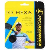 Тенісні струни ProKennex IQ HEХА 16G - 12.2 м 1.28mm/16G Чорний (AYSG1903-B) 