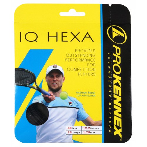 Теннисные струны ProKennex IQ HEХА 16G - 12.2 м 1.28mm/16G Красный (AYSG1903-R) - фото 1